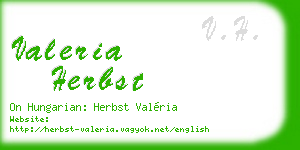 valeria herbst business card