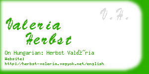 valeria herbst business card
